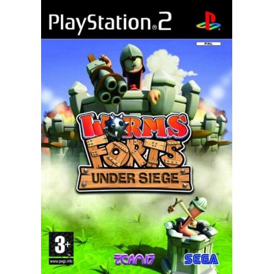 Worms Forts Under Siege [PS2, английская версия]